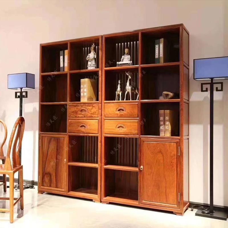Tủ sách kết hợp kiểu Trung Quốc