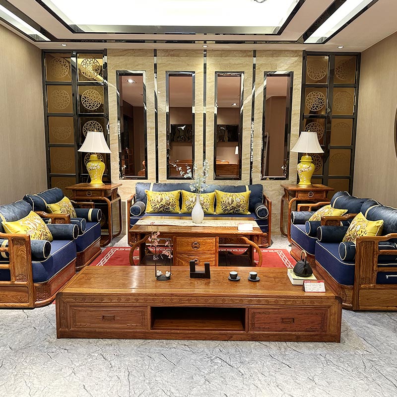 Sofa gỗ gụ kiểu Trung Quốc mới
