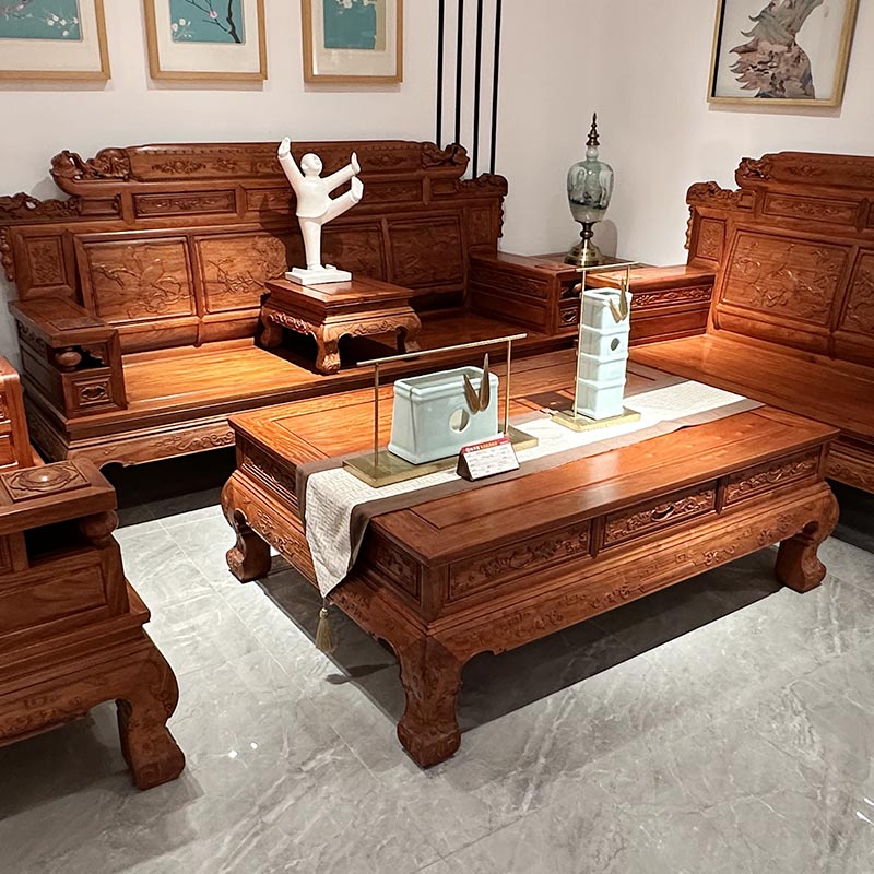 Bộ ghế sofa nội thất gỗ nguyên khối